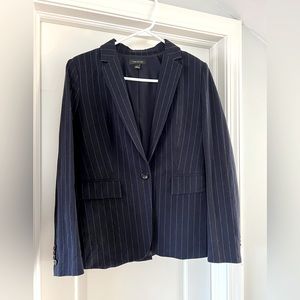Navy Blue Pinstripe Ann Taylor Blazer